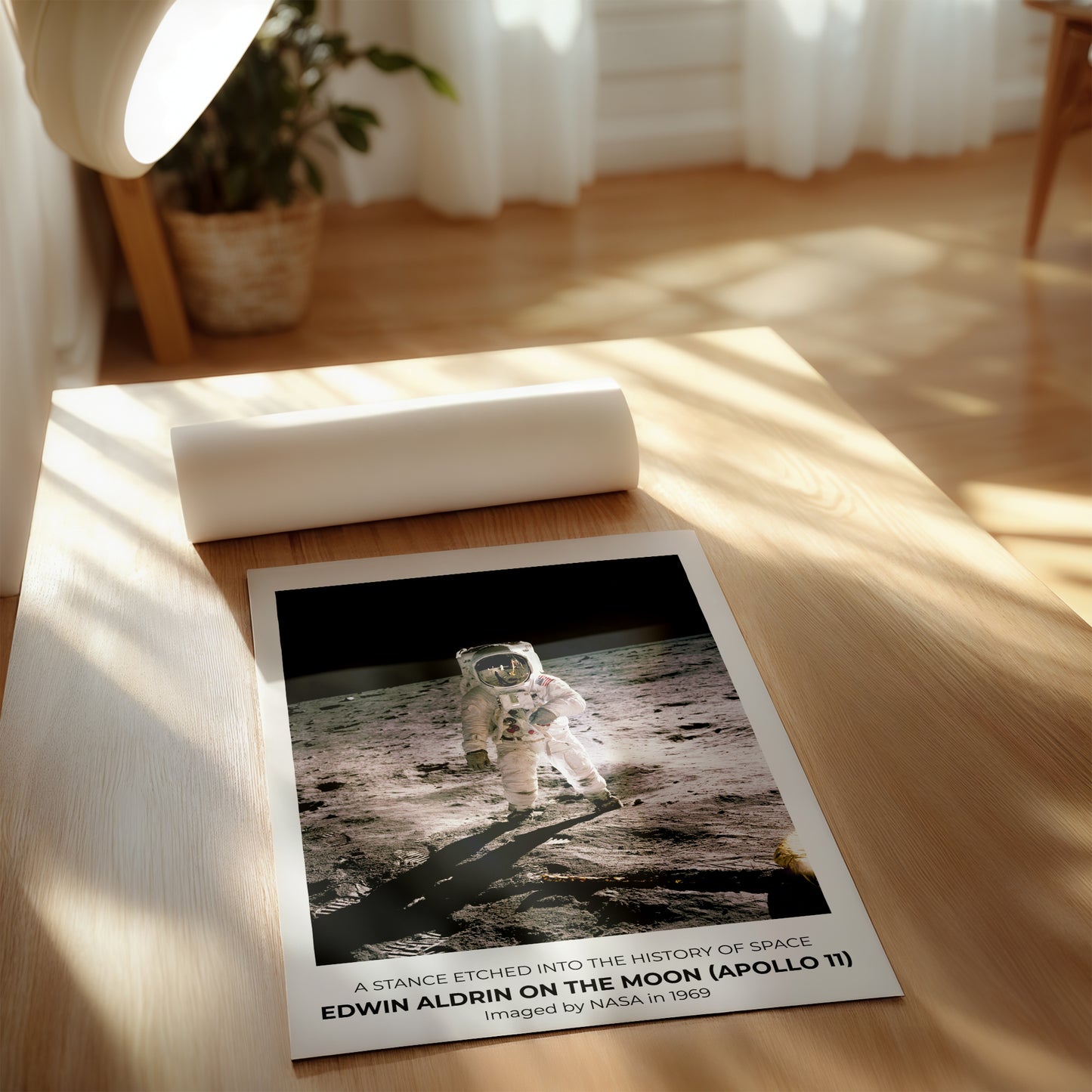 Buzz Aldrin on the Moon, Silence, Shadow, and One Small Step