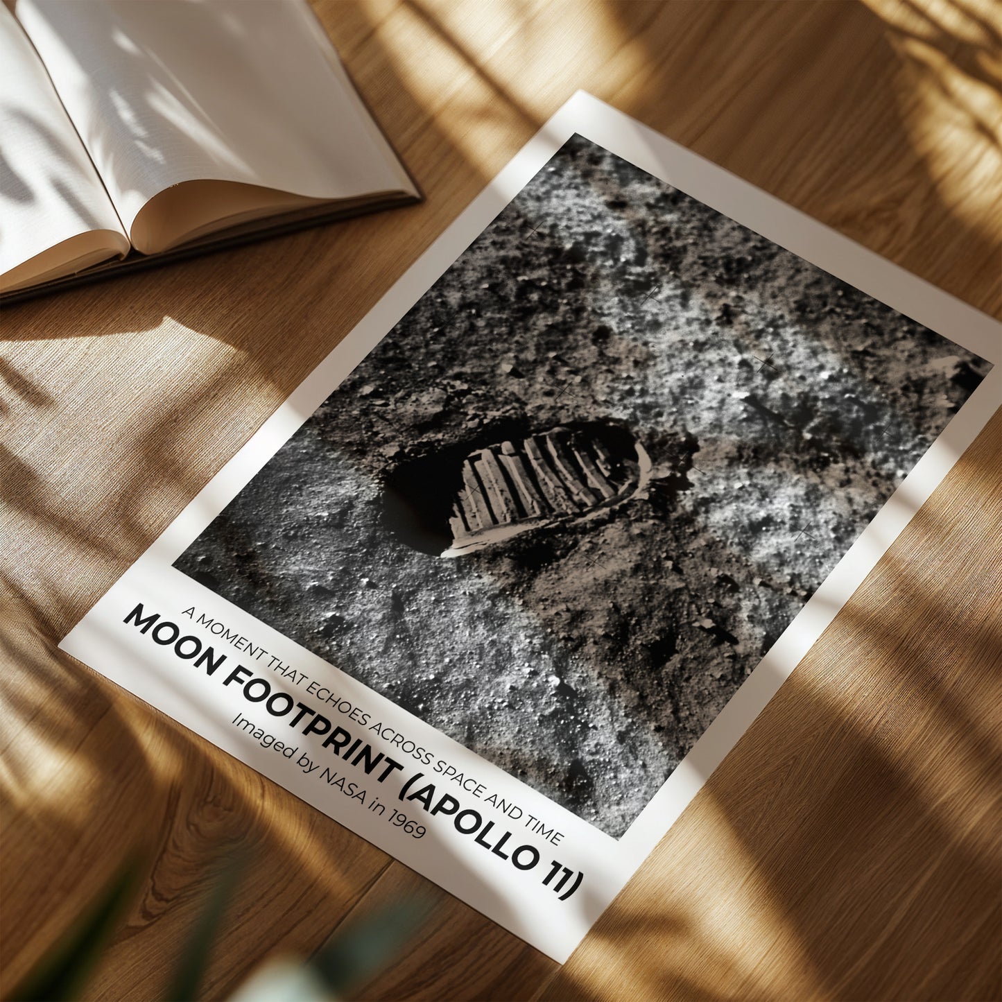 Lunar Bootprint – Aldrin’s Step, Etched in Dust and Time-Gift Collection