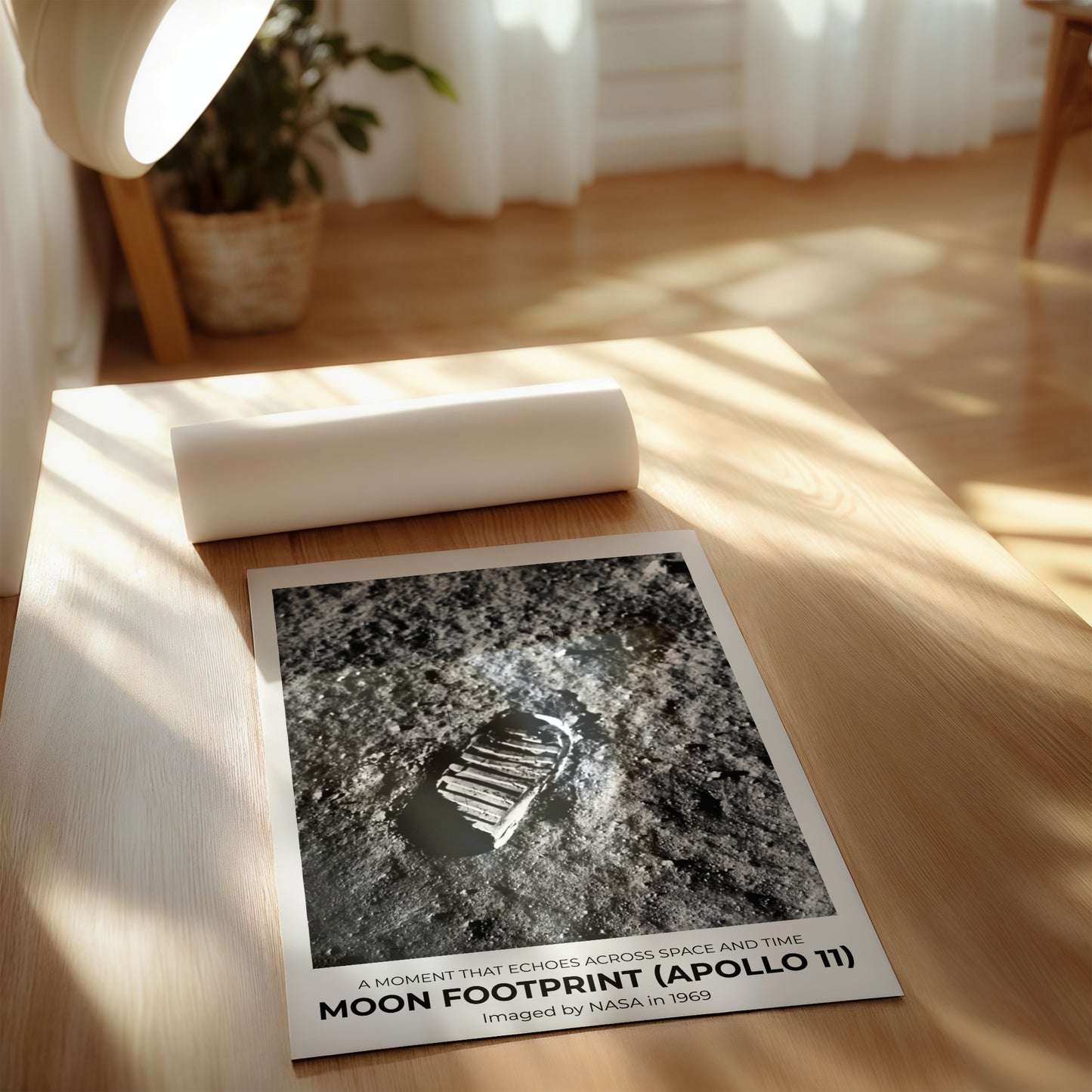 Lunar Bootprint – Aldrin’s Step, Etched in Dust and Time-Gift Collection