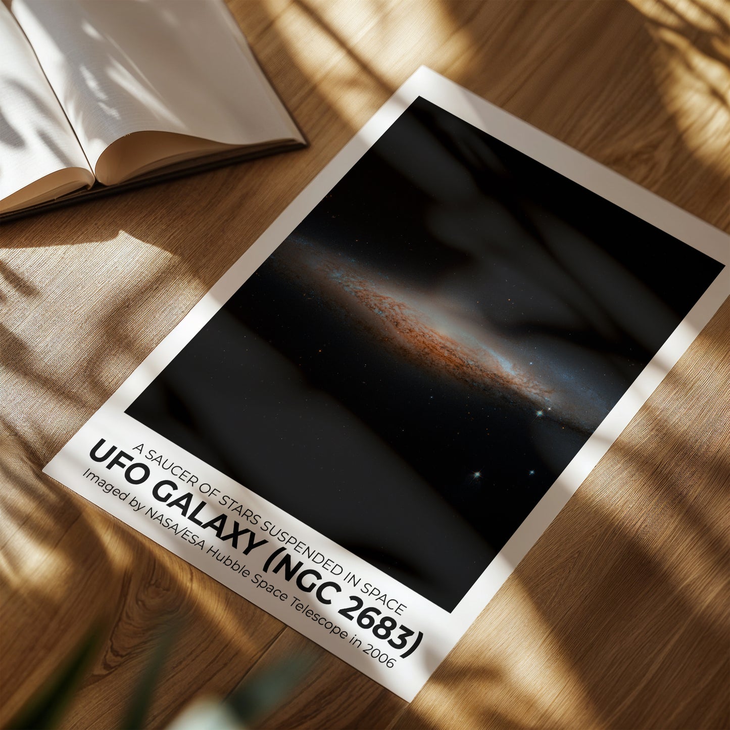 UFO Galaxy – A Saucer Silhouetted in Stars
