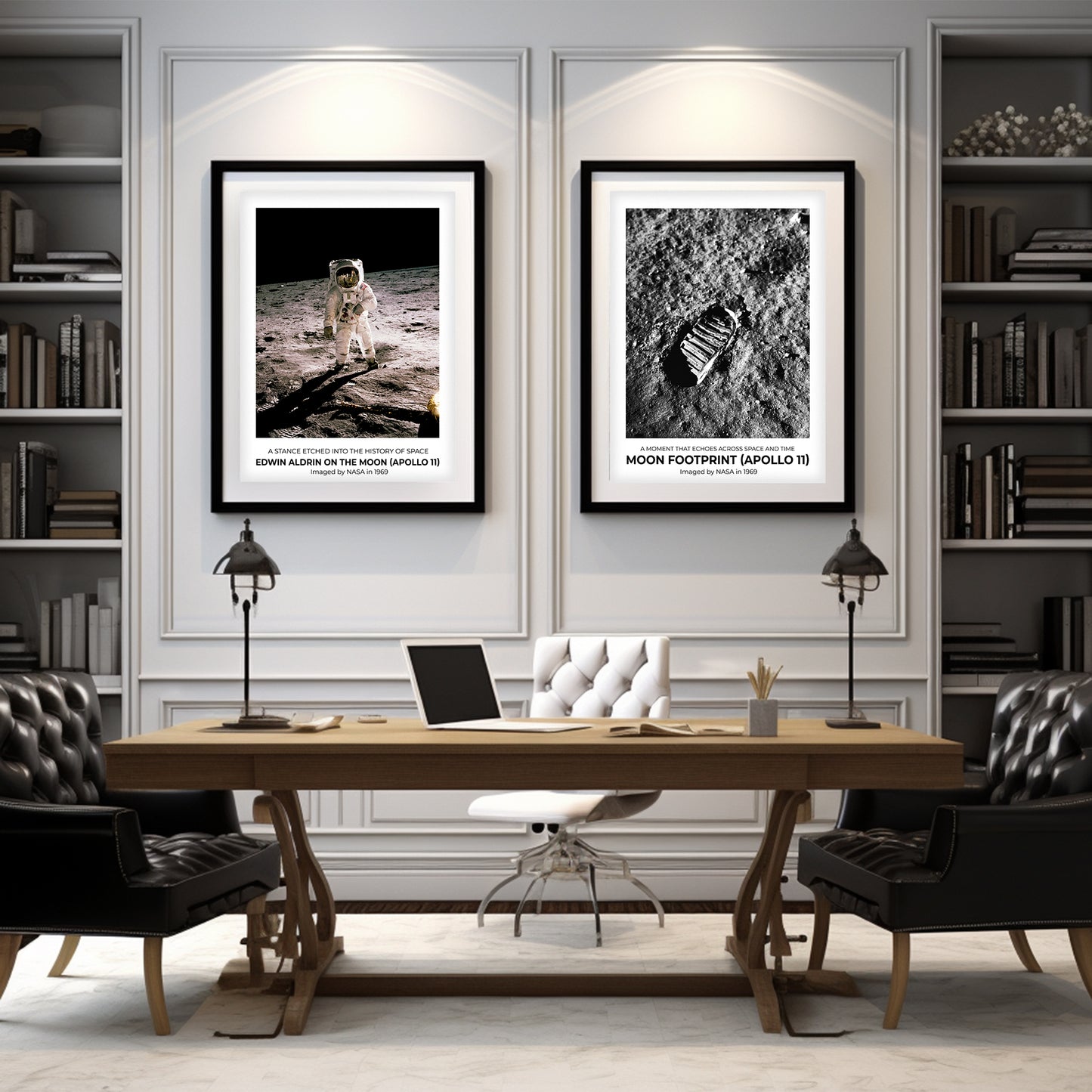 Buzz Aldrin on the Moon, Silence, Shadow, and One Small Step