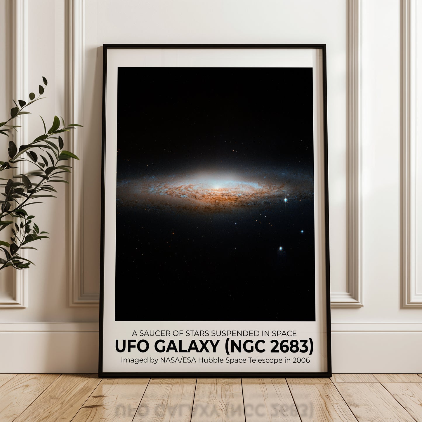 UFO Galaxy, A Saucer Silhouetted in Stars