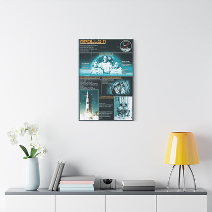 Apollo 11 Space Exploration Canvas Print