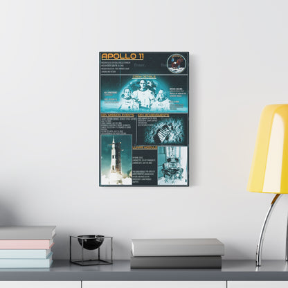 Apollo 11 Space Exploration Canvas Print