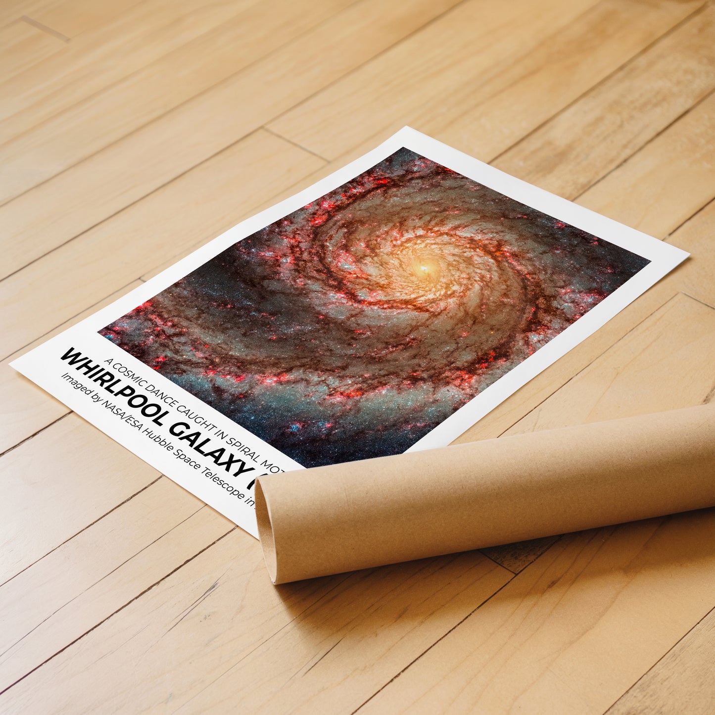 Whirlpool Galaxy– A Spiral Danced into Being-Gift Collection