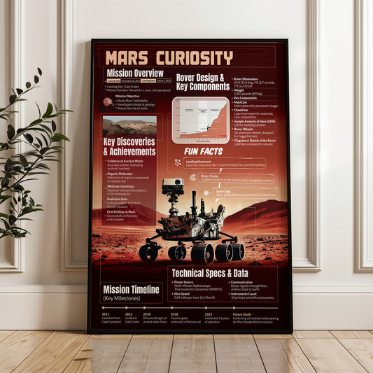 Curiosity Rover, Alone on a Rust-Colored World