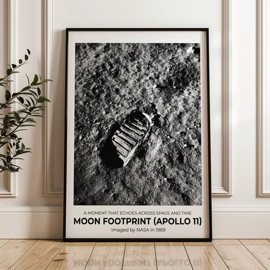 Lunar Bootprint, Aldrin’s Step, Etched in Dust and Time